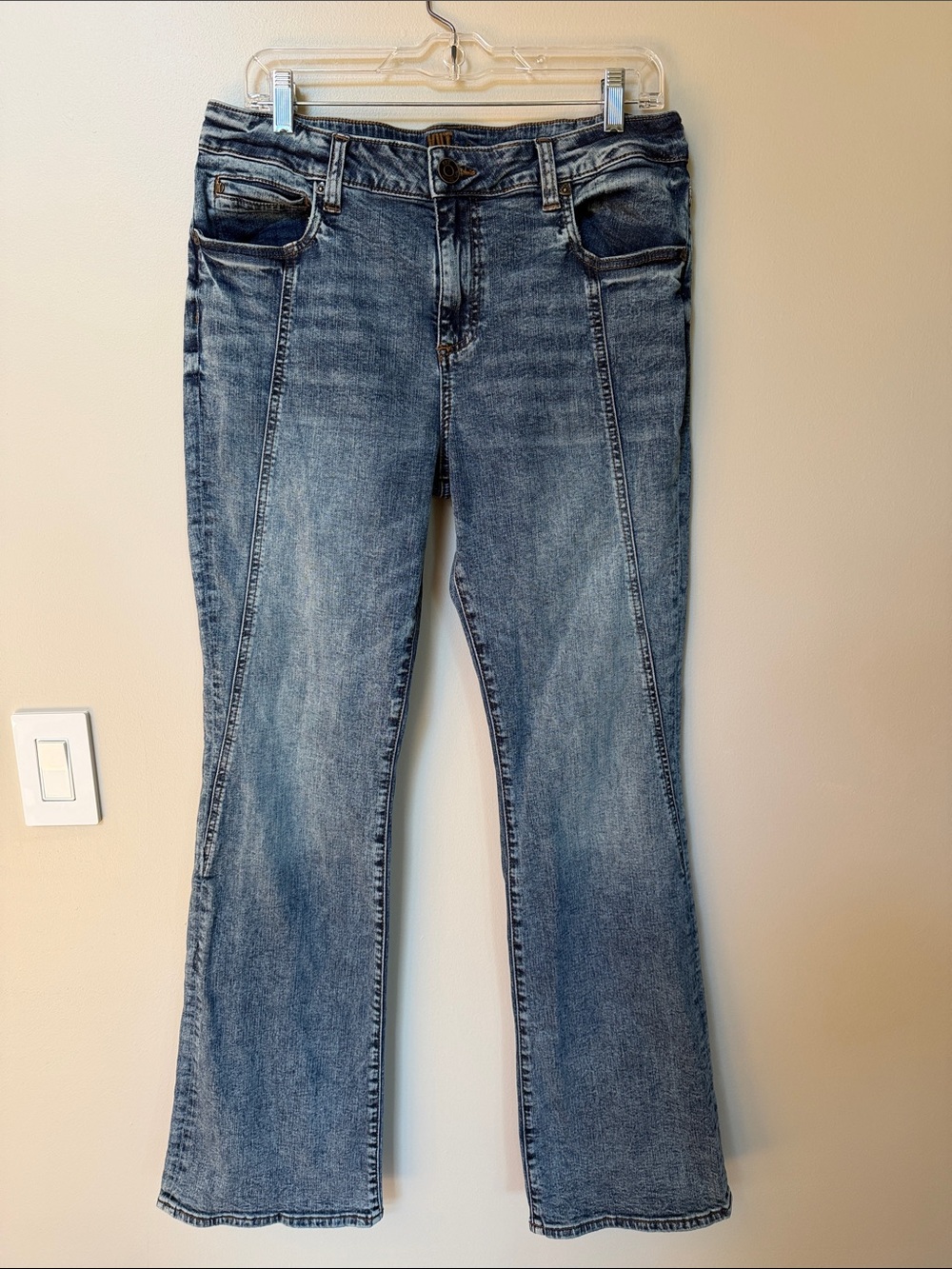 Nicole Mid Wash Denim Flare Jeans